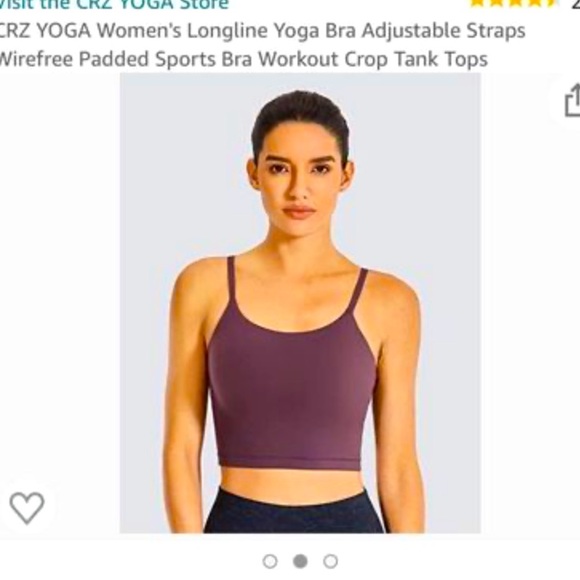 CRZ Yoga crop top/sports bra - Picture 2 of 4